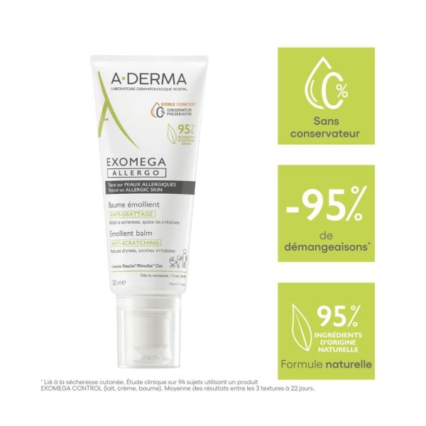 EXOMEGA ALLERGO BAUME ÉMOLLIENT COSMETIQUE STERILE 200 ml