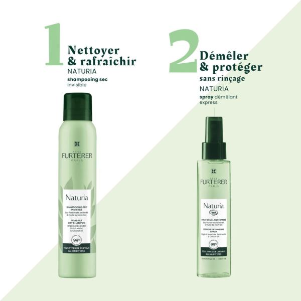 Shampooing sec invisible - Shampoing sec naturel - NATURIA 200 ml