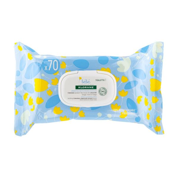 Bébé Lingettes nettoyantes 70u