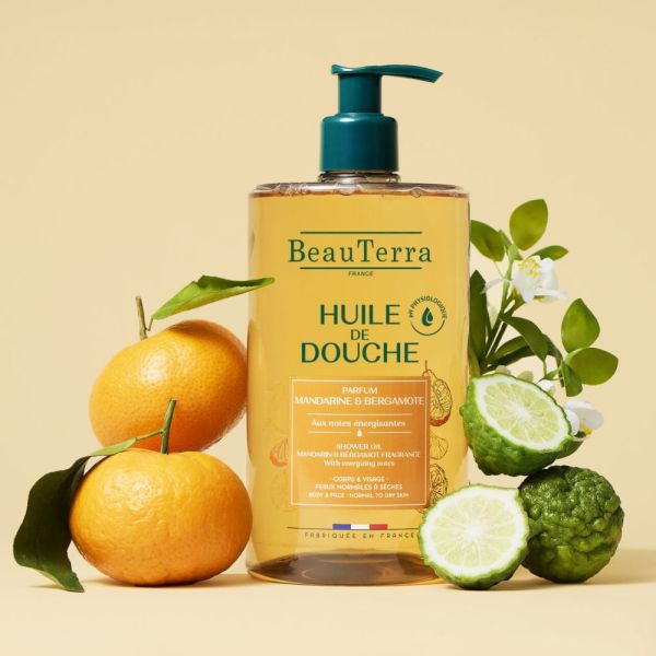 Huile Douche Mandarine et Bergamotte - 750mL