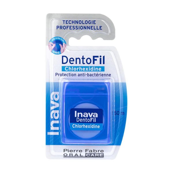 Inava DENTOFIL chlorhexidine - fil dentaire antibactérien 1 u