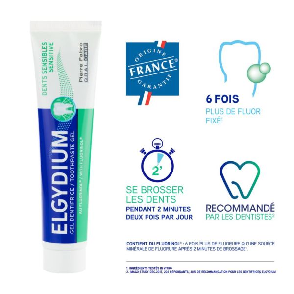 ELGYDIUM Dents Sensibles - dentifrice 75 ml