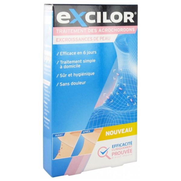 Excilor Traitement des Acrochordons / Excroissances de Peau x 3 pansements Skintag