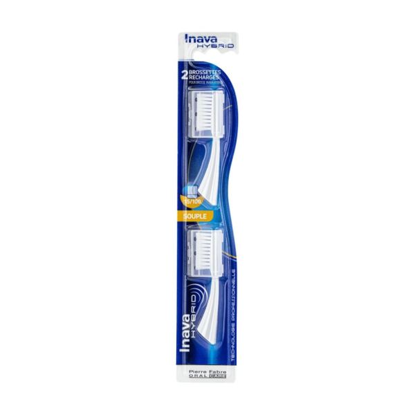 Inava Hybrid Timer - recharges brosse à dents éléctrique 2 u