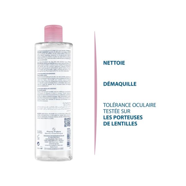 Ictyane - Eau micellaire hydratante nettoyante peau sèche visage 400 ml