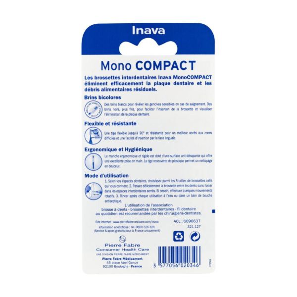 Inava MonoCompact orange (ISO 3) - brossette interdentaire 1 u