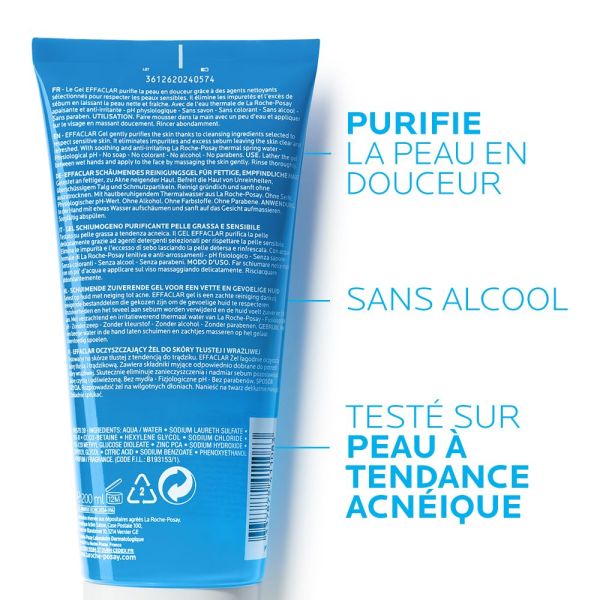 Effaclar Gel moussant purifiant 200ml