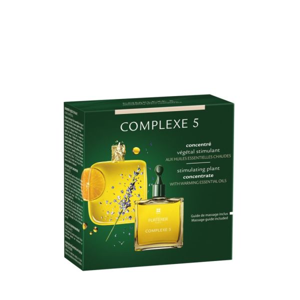 Complexe 5 - Concentré végétal stimulant aux huiles essentielles chaudes - soin cuir chevelu 50 ml