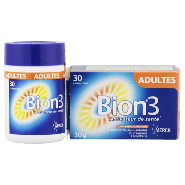 Merck Bion 3 adultes activateur de santé - 30 comprimés