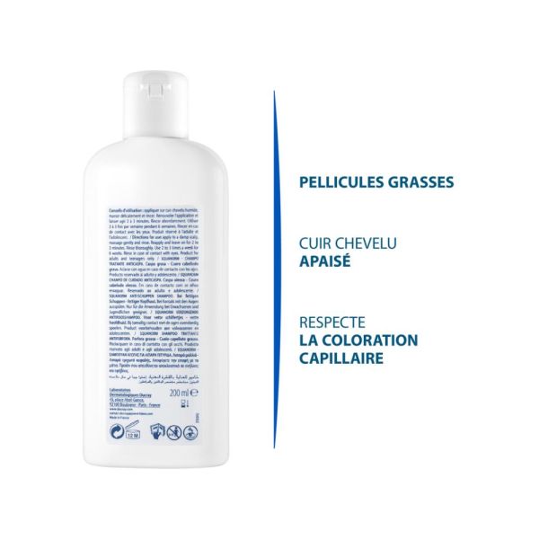 Squanorm - Shampooing traitant antipelliculaire pellicules grasses 200 ml