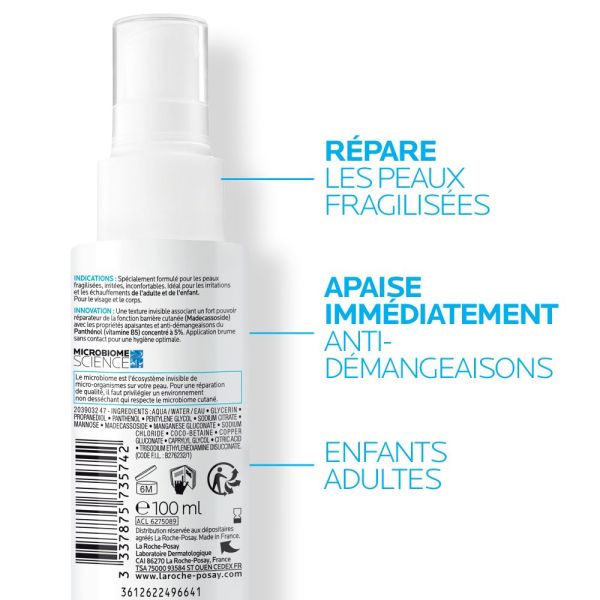 Cicaplast Spray B5 réparateur apaisant anti-démangeaisons
