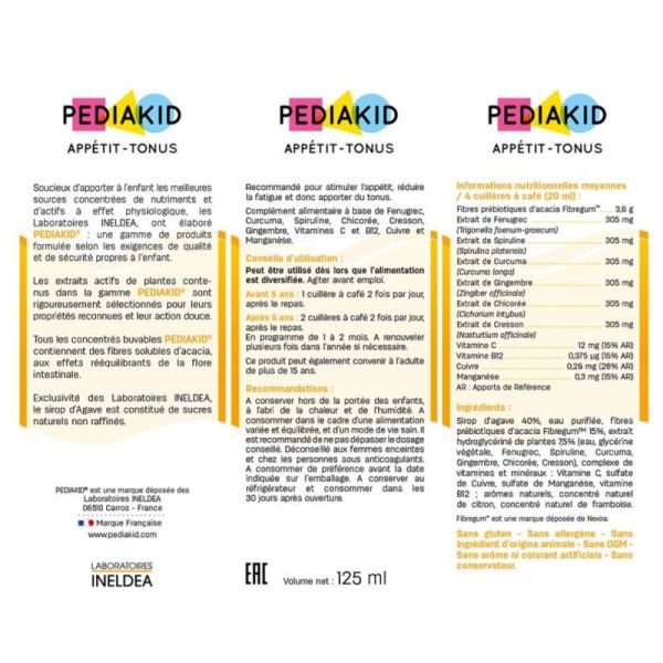 Pediakid Appetit Tonus - 125 ml