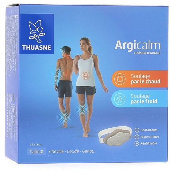 Argicalm Taille 2 - Coussin Thermique Argile -  26cm x 13cm