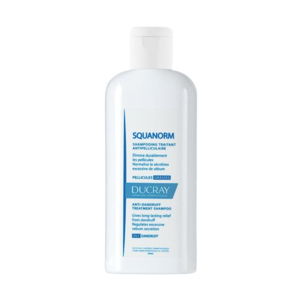 Squanorm - Shampooing traitant antipelliculaire pellicules grasses 200 ml