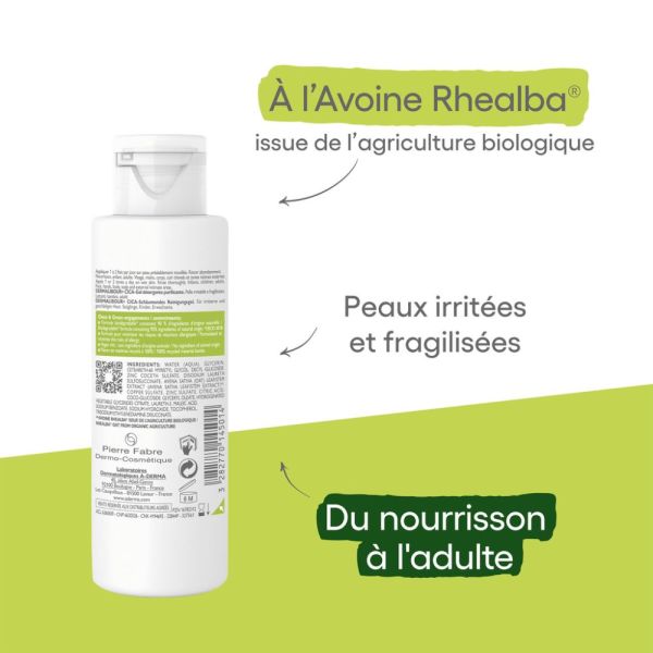 Dermalibour+ Cica-Gel moussant assainissant 100 ml