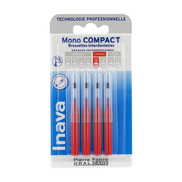 Inava MonoCompact rouge (ISO 4) - brossette interdentaire 1 u