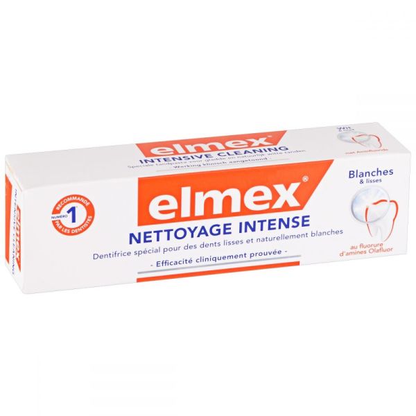 Dentifrice elmex® Nettoyage Intense 75 ml 0% Colorant