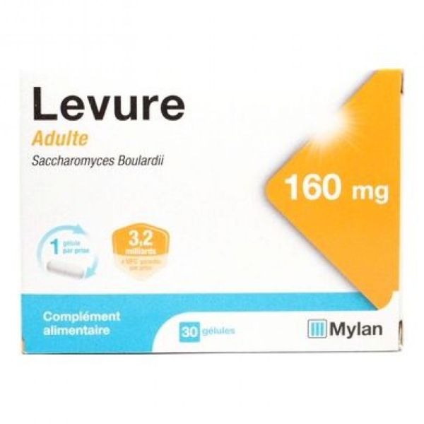 Mylan Levure 160mg Adulte - 30 gélules