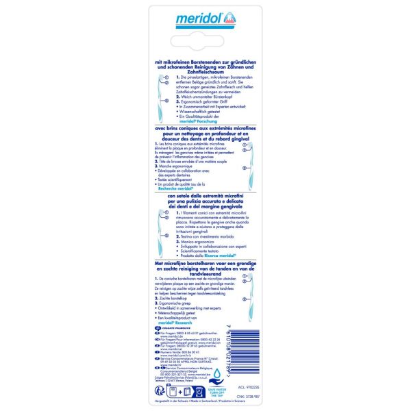 Brosse à dents Meridol Protection Gencives souple