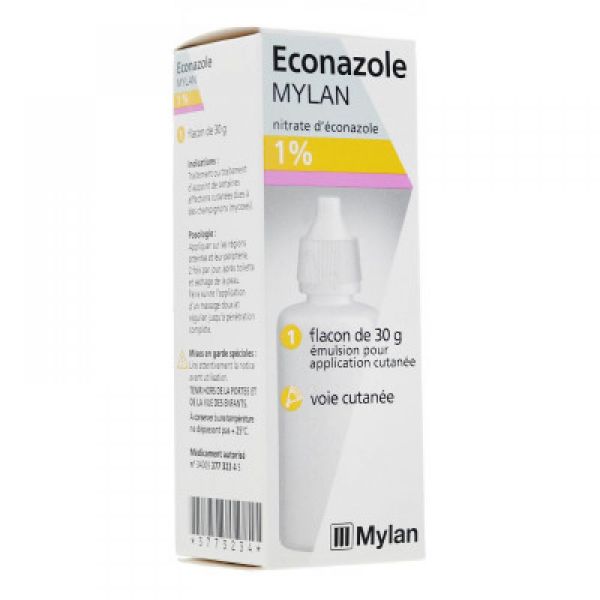 Econazole Myl 1% Emul Fl30g