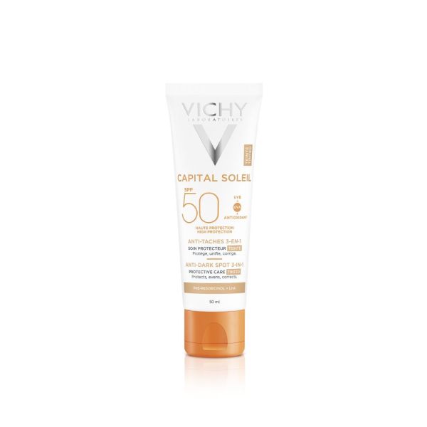 Capital Soleil Soin anti-tâches teintée SPF50+ Tube 50ml